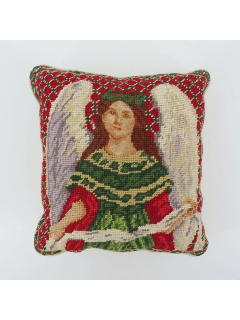 N/A needlepoint throw